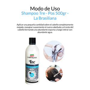 La Brasiiana Shampoo Tre-500 Ml.